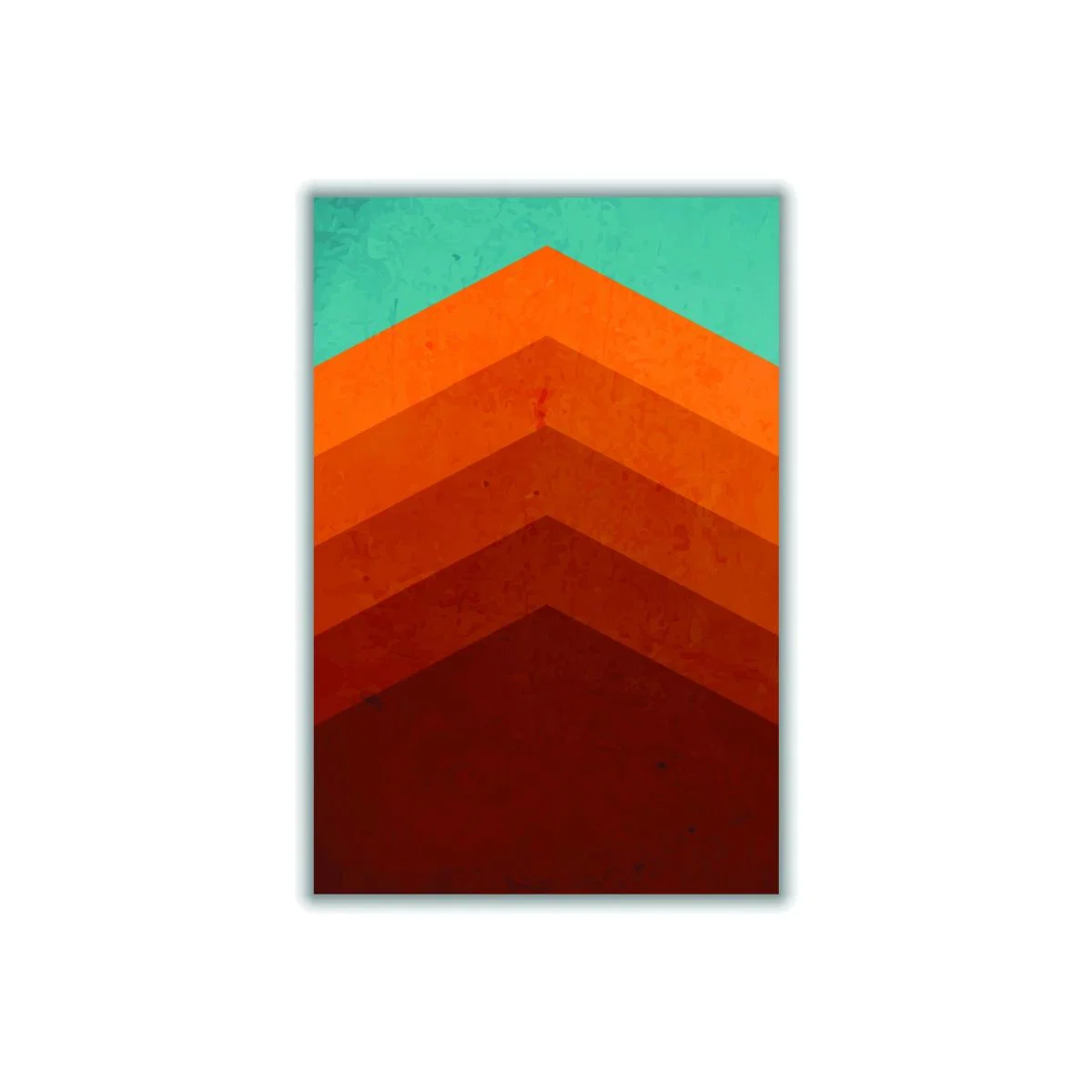 Yellow / Orange Abstract Mountain Sunrise Ii A4 210 X 297Mm Stanley Print House – image 1