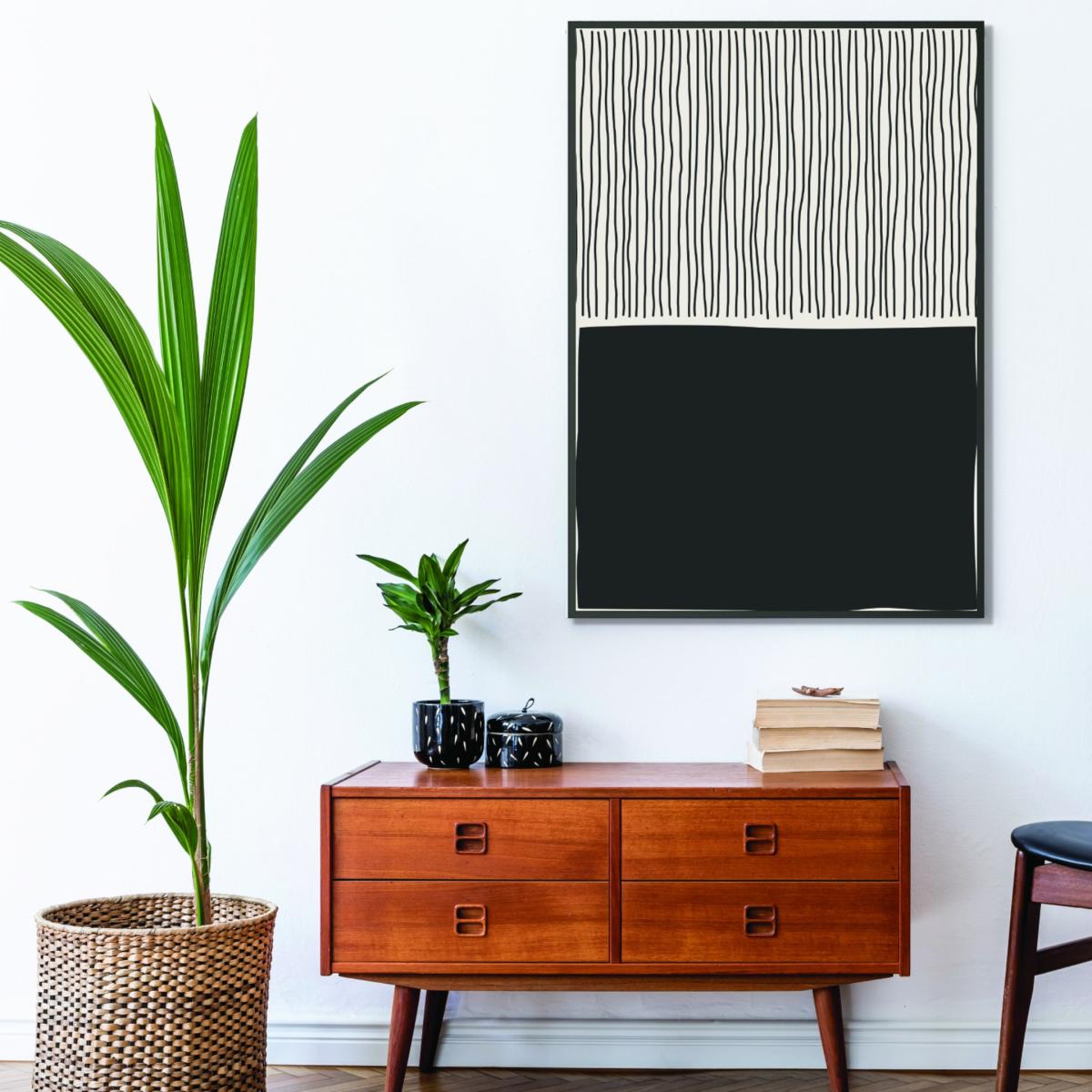 Black Minimal Line Vibes #8 Medium Stanley Print House – image 3