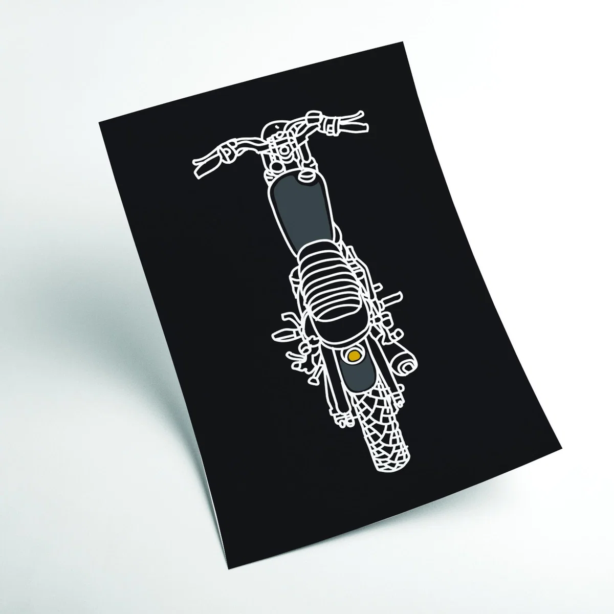 Grey Let's Ride! A2 420 X 594Mm Stanley Print House – image 2