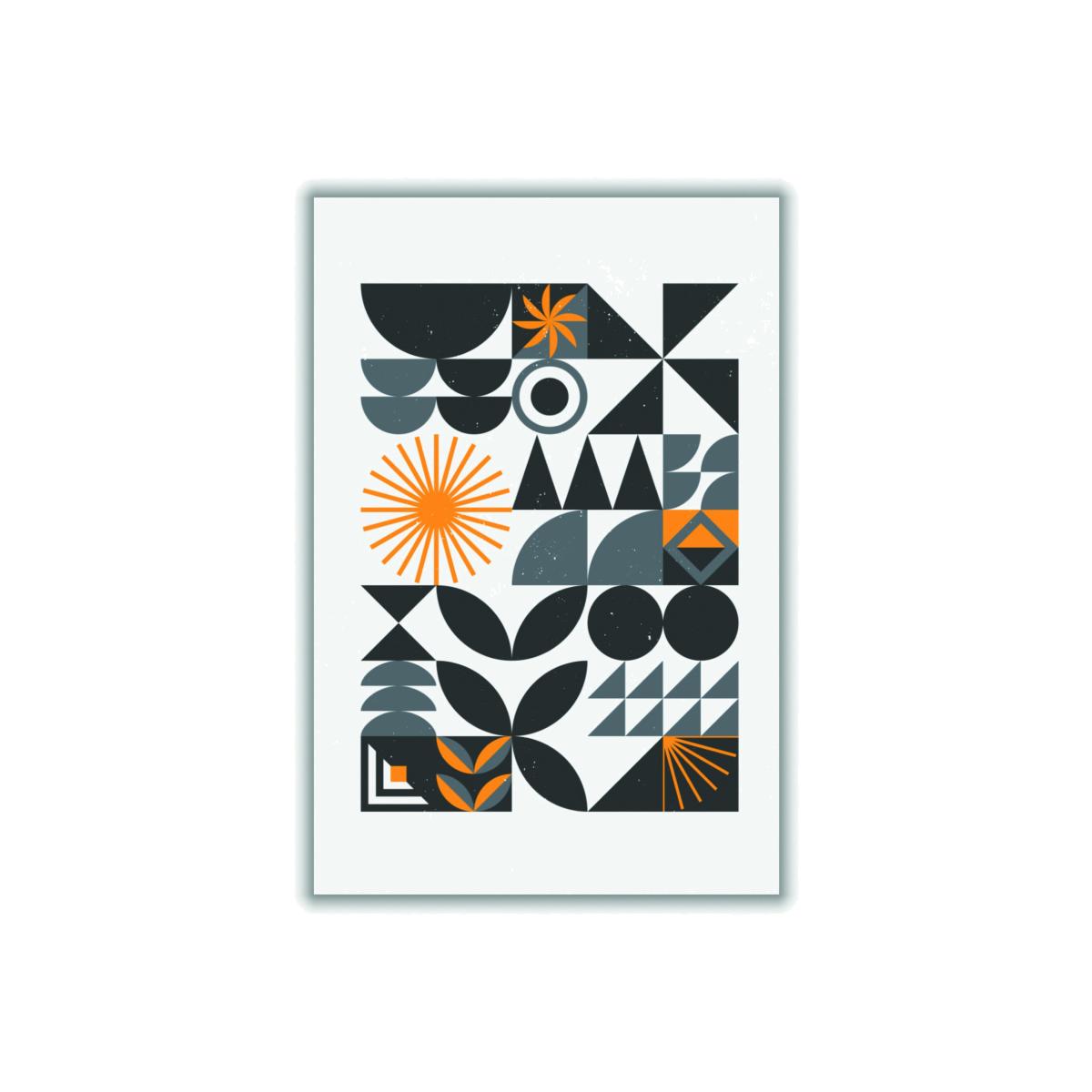 Neutrals Vibrant Bauhaus Collection #2 Large Stanley Print House – image 1