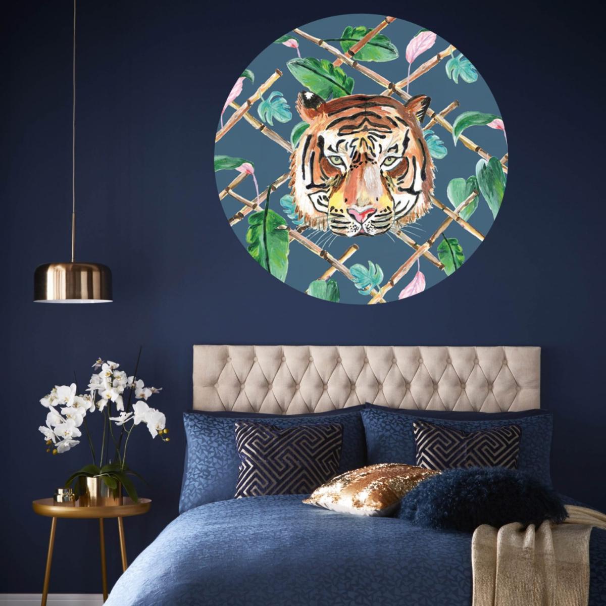 Circle Wall Sticker Tiger Catchii – image 2
