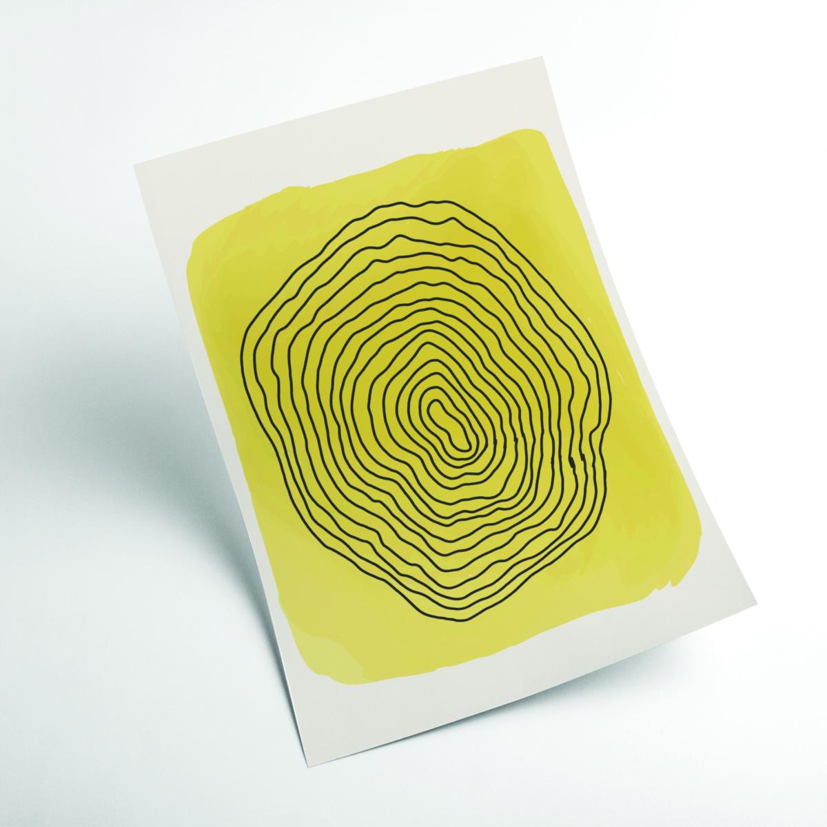 Yellow / Orange Yellow Watercolor Shapes Series #4 Large Stanley Print House – image 2