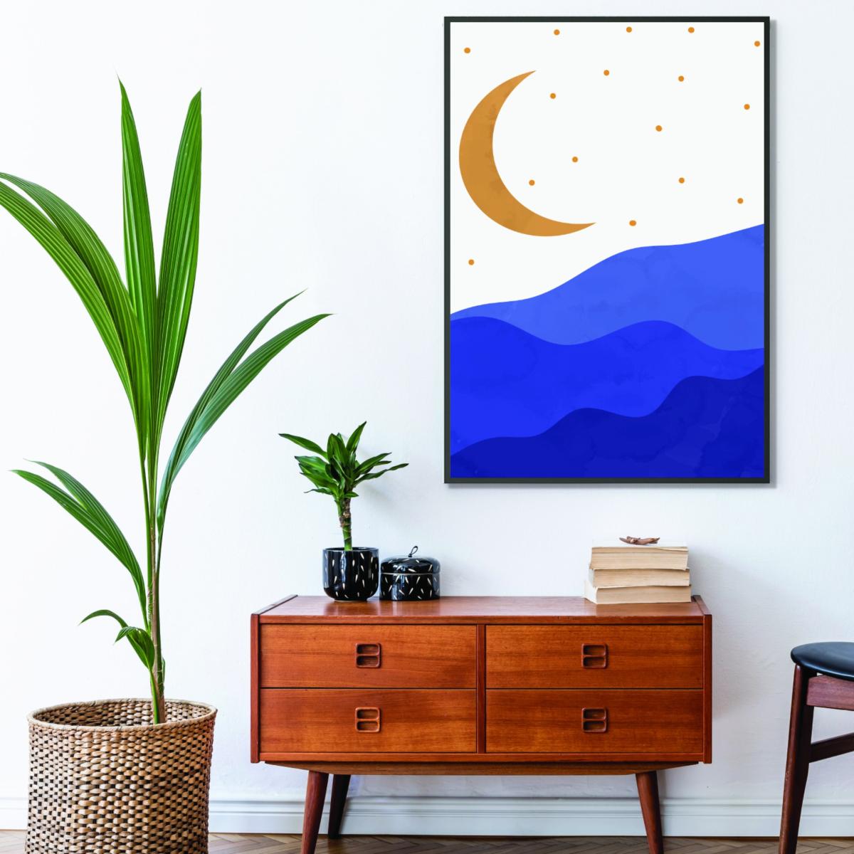 Blue Sun And Moon #1 Extra Large Stanley Print House – image 3