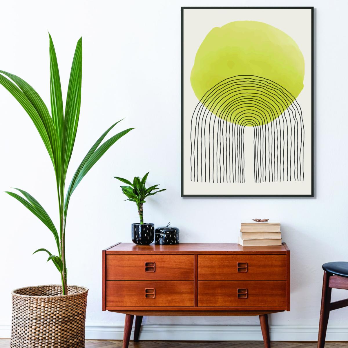 Yellow / Orange Sunny Minimal Design #4 A1 594 X 841Mm Stanley Print House – image 3