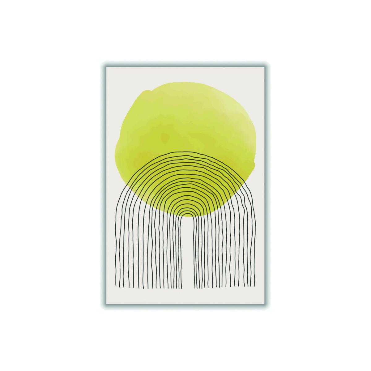 Yellow / Orange Sunny Minimal Design #4 A1 594 X 841Mm Stanley Print House – image 1