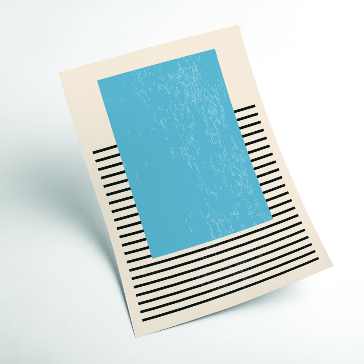 Blue Bright Minimal Series #1 Extra Large Stanley Print House – image 2