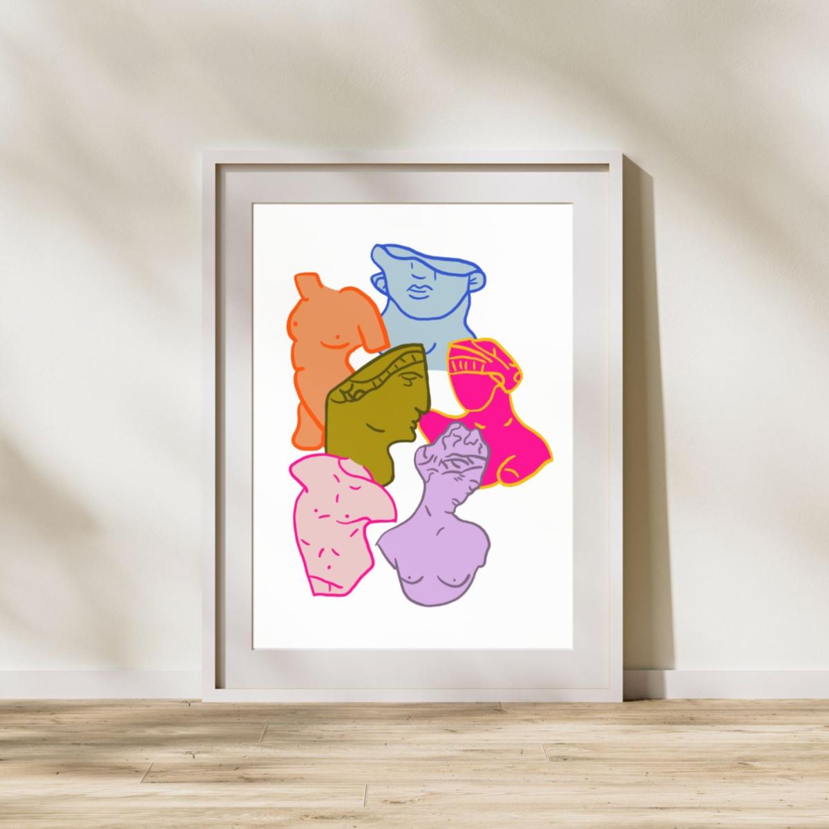 Busts Print 11 X 14" Hannah Via Art – image 2