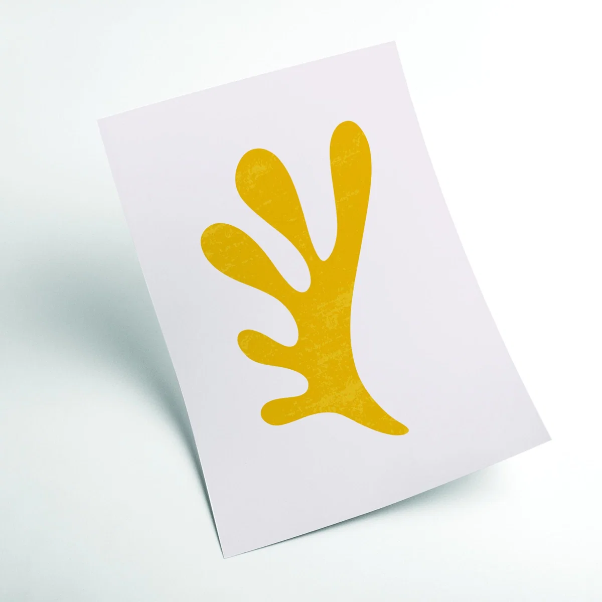 Yellow / Orange Abstract Yellow Algae A4 210 X 297Mm Stanley Print House – image 2