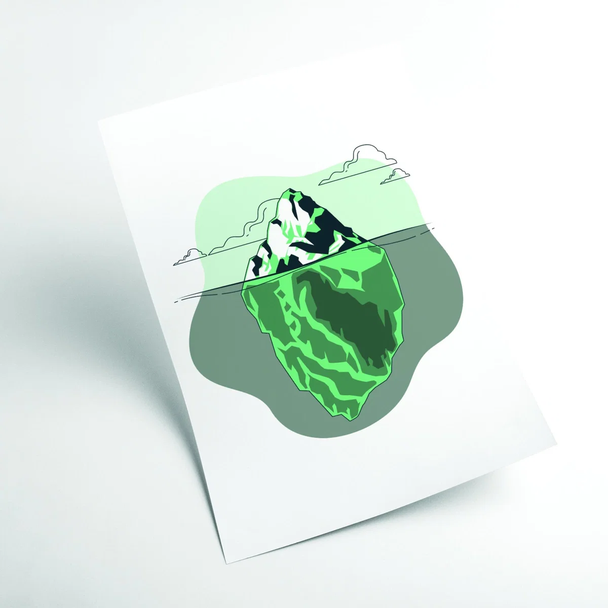 Green Iceberg Right Ahead A2 420 X 594Mm Stanley Print House – image 2