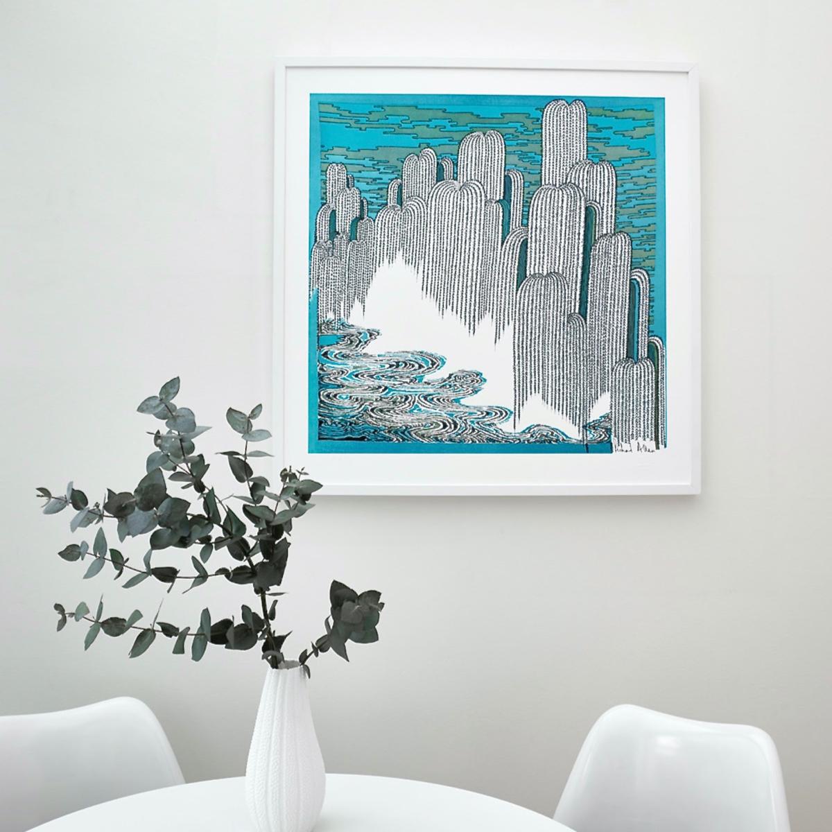 Blue Zen Design Print Richard Allan London – image 3