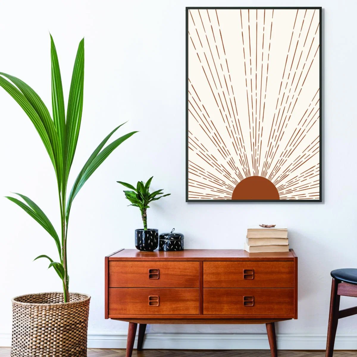 Brown Light Beams A3 297 X 420Mm Stanley Print House – image 3