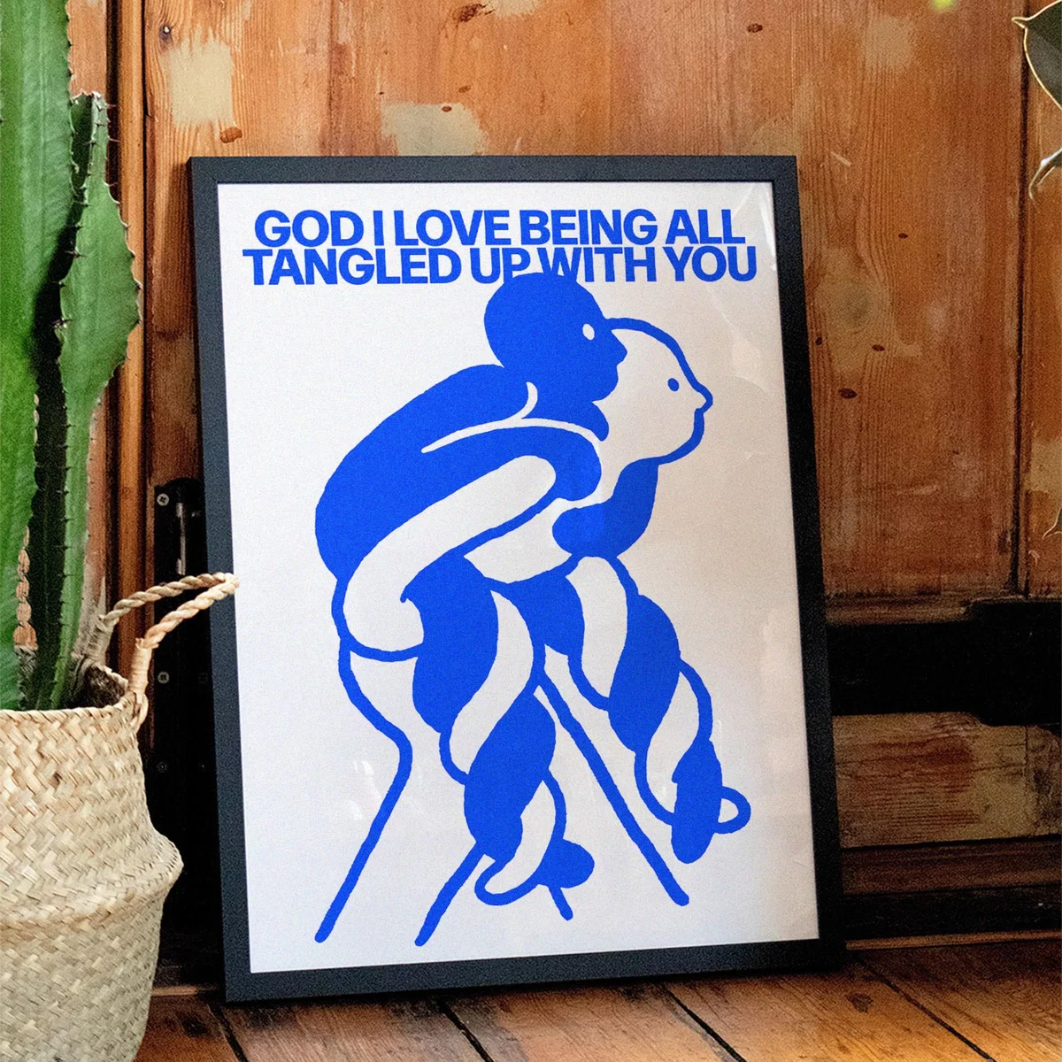 Blue Entangled - Giclee Fine Art Print - Small | 12 X 16" | East Side Studio London – image 4