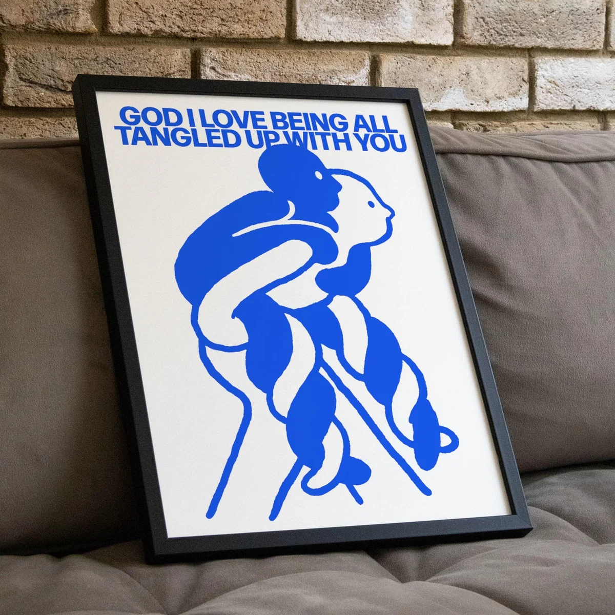 Blue Entangled - Giclee Fine Art Print - Small | 12 X 16" | East Side Studio London – image 6