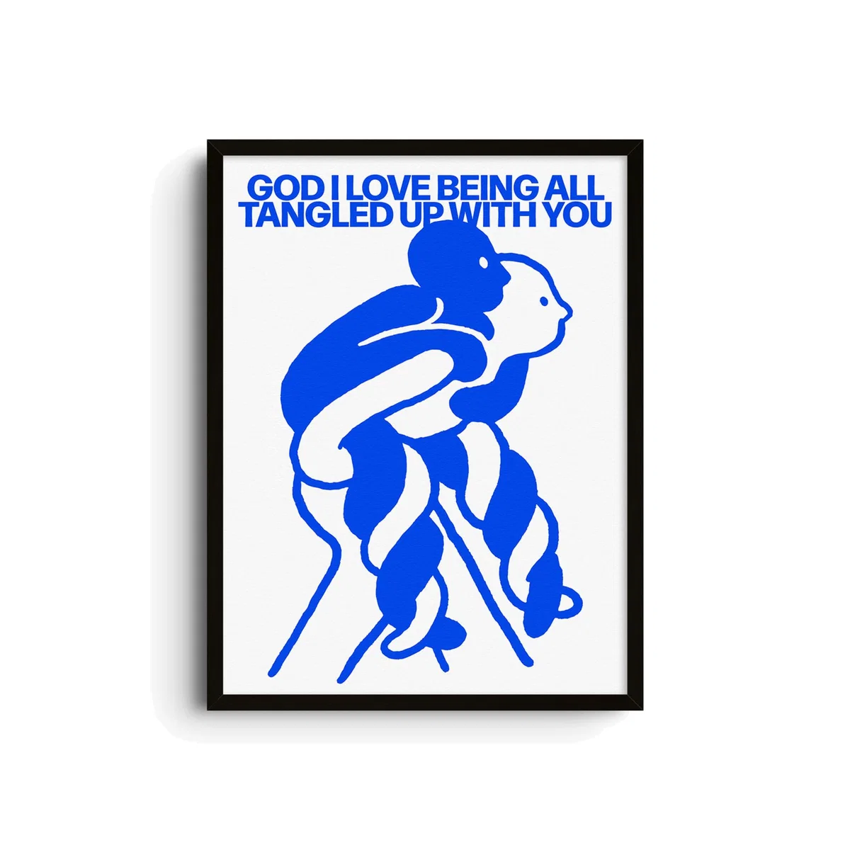 Blue Entangled - Giclee Fine Art Print - Small | 12 X 16" | East Side Studio London – image 1