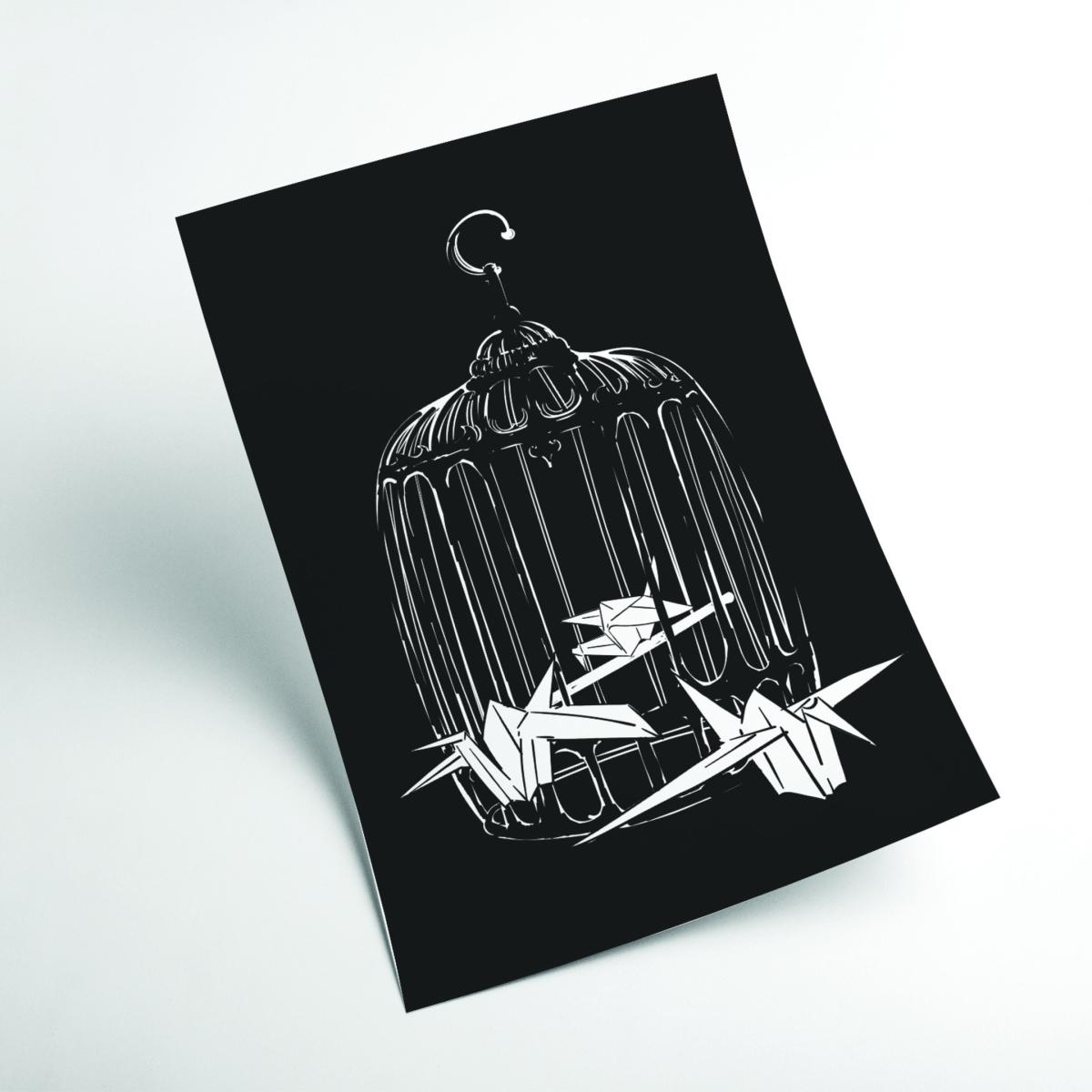 White Origami Birds Medium Stanley Print House – image 2