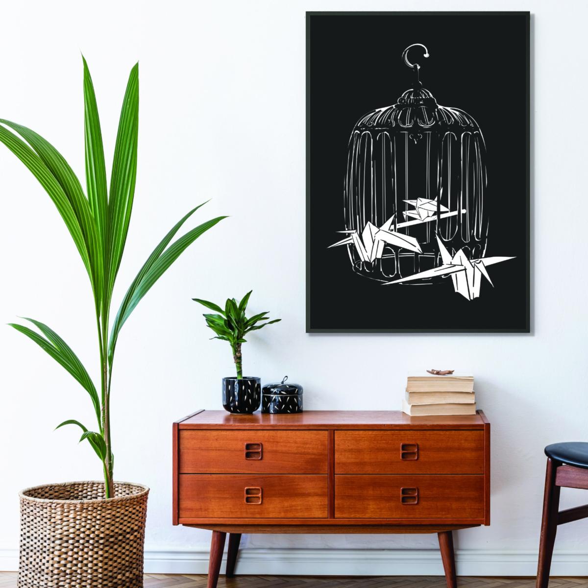 White Origami Birds Medium Stanley Print House – image 3