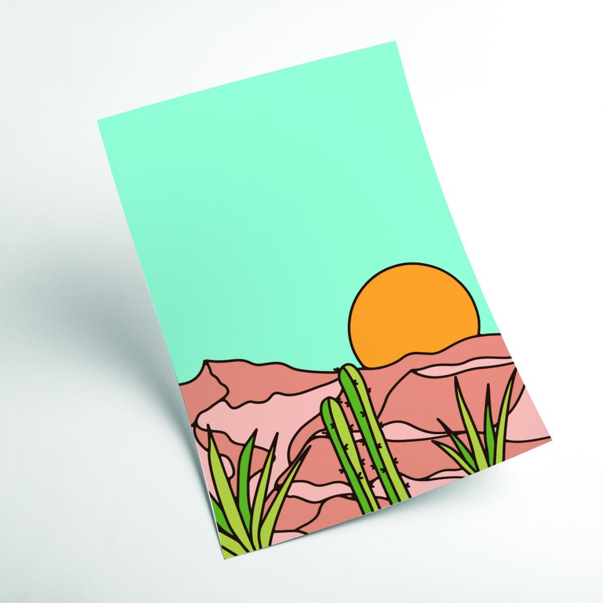 Yellow / Orange Minimal Desert Sunset Extra Large Stanley Print House – image 2