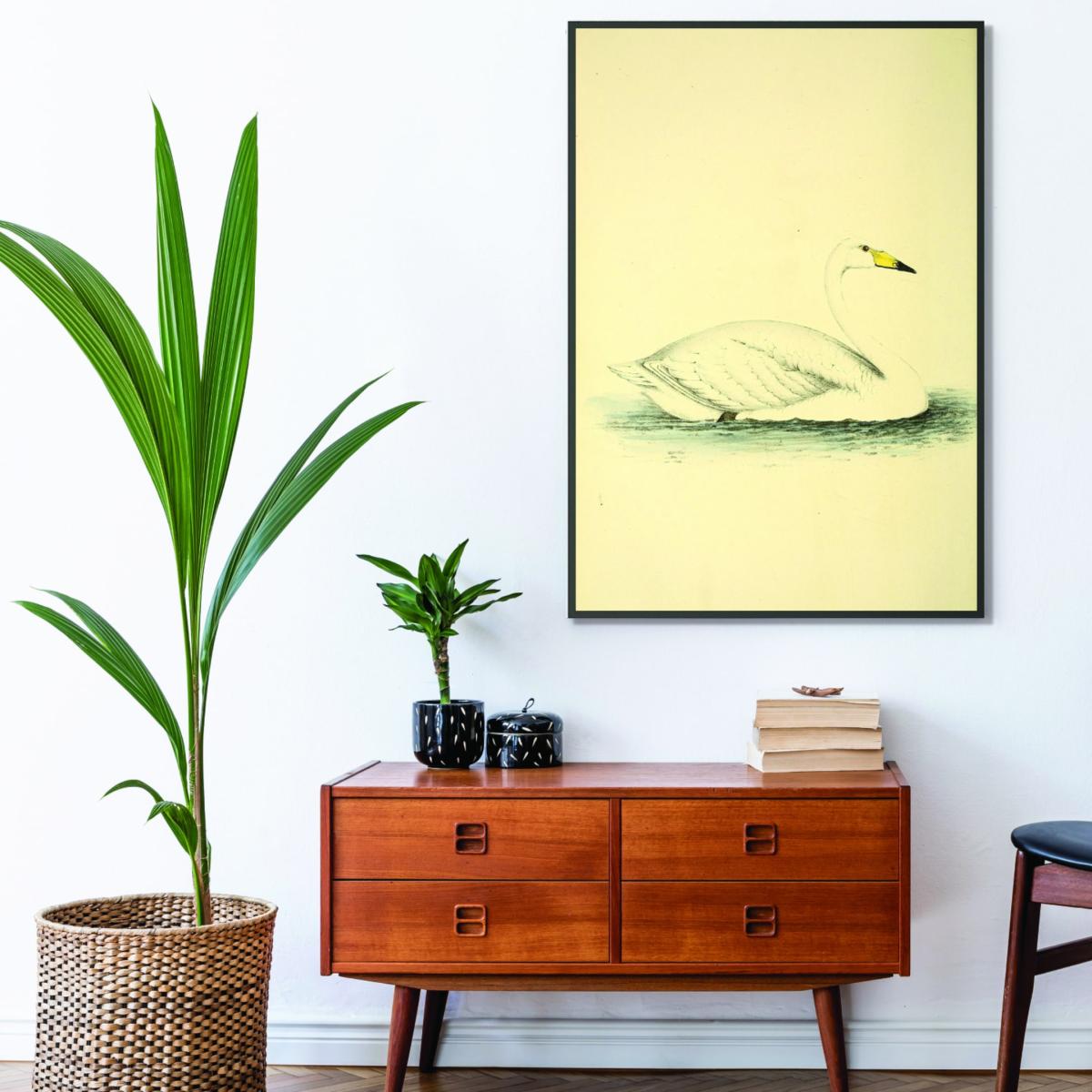 Yellow / Orange Vintage Swan Xxs Stanley Print House – image 3