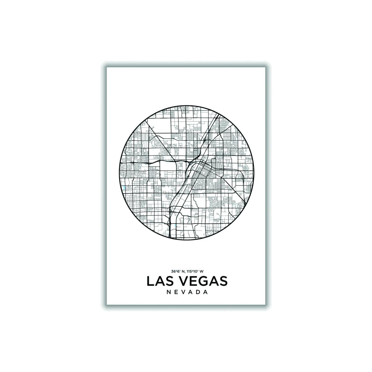 Black Map Of Las Vegas Xxs Stanley Print House – image 1