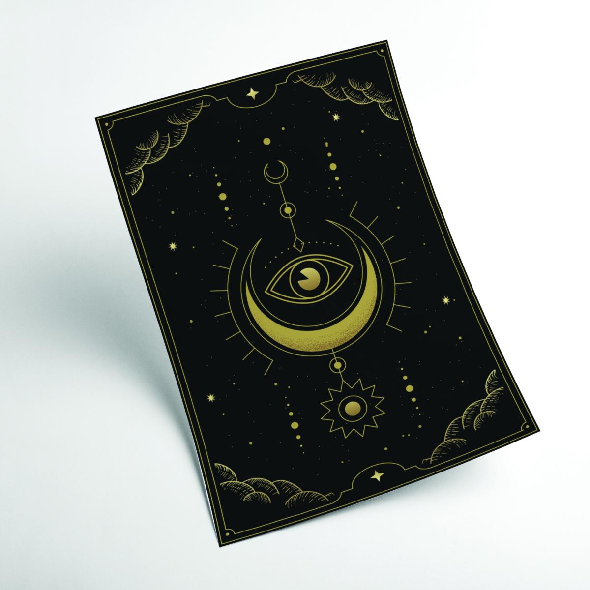 Gold Tarot Card #1 A3 297 X 420Mm Stanley Print House – image 2