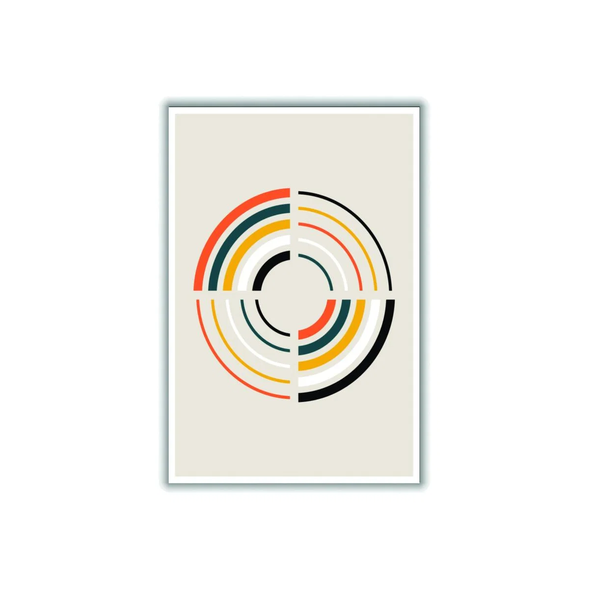 Retro Geometric Circle 2 Large Stanley Print House – image 1
