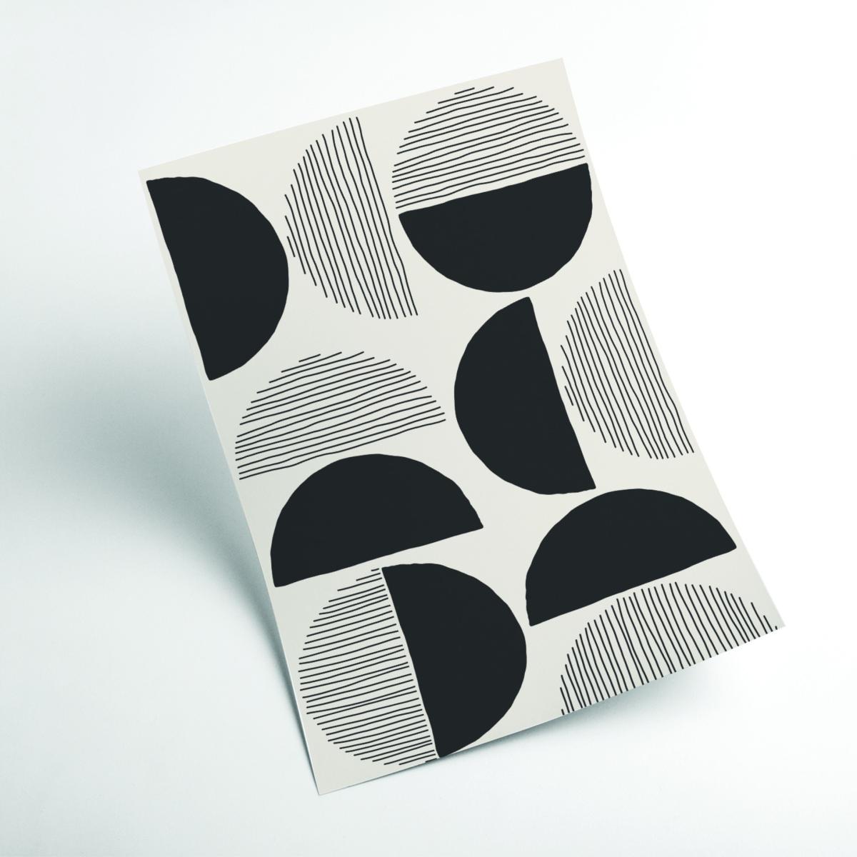 Black Circles And Lines #3 Extra Small Stanley Print House – image 2