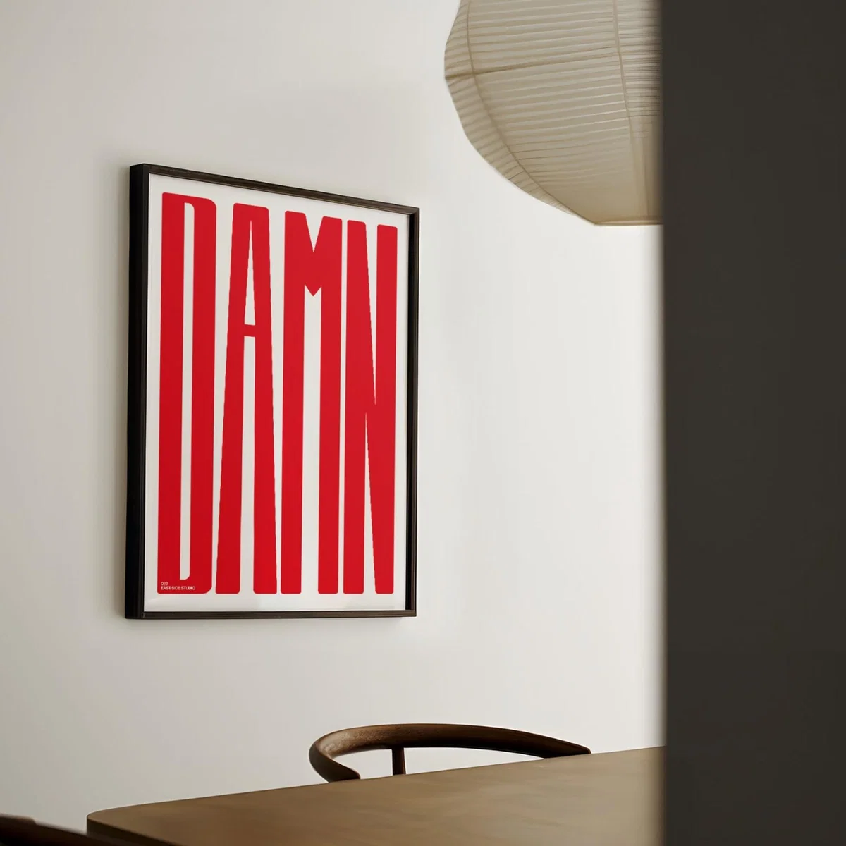 Red Damn Crimson - Giclee Fine Art Print - Small | A3 | 297 X 420Mm | East Side Studio London – image 2