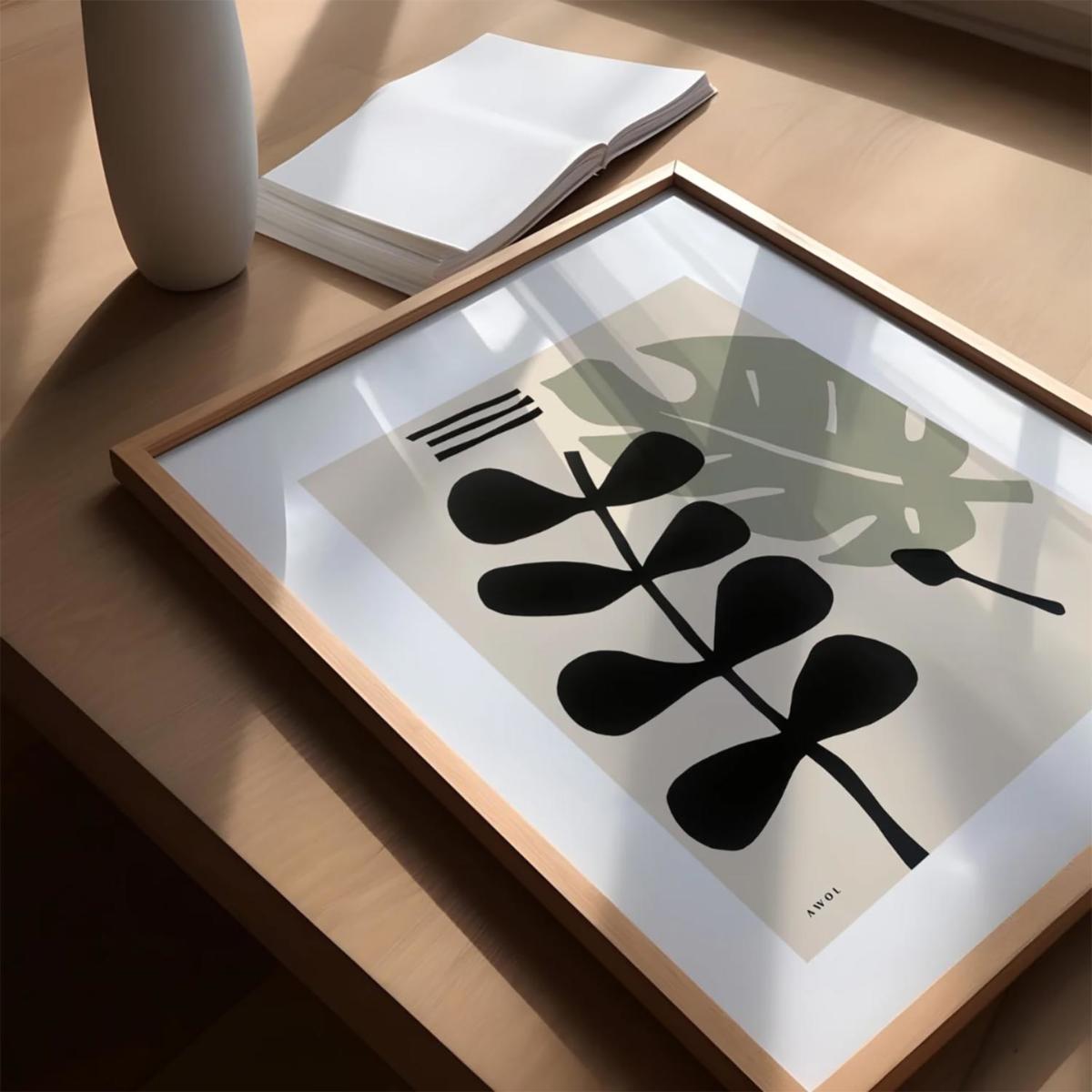 Neutrals / Black / Green Mediterranean Garden: Minimalist Plant Art Print, Part Two | Awol – image 3