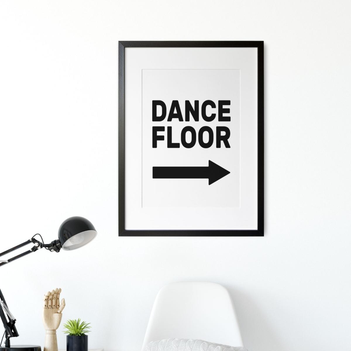 Black Dance Floor - Arrow Right - A0 Print Size A0 841 X 1189Mm The Native State – image 5