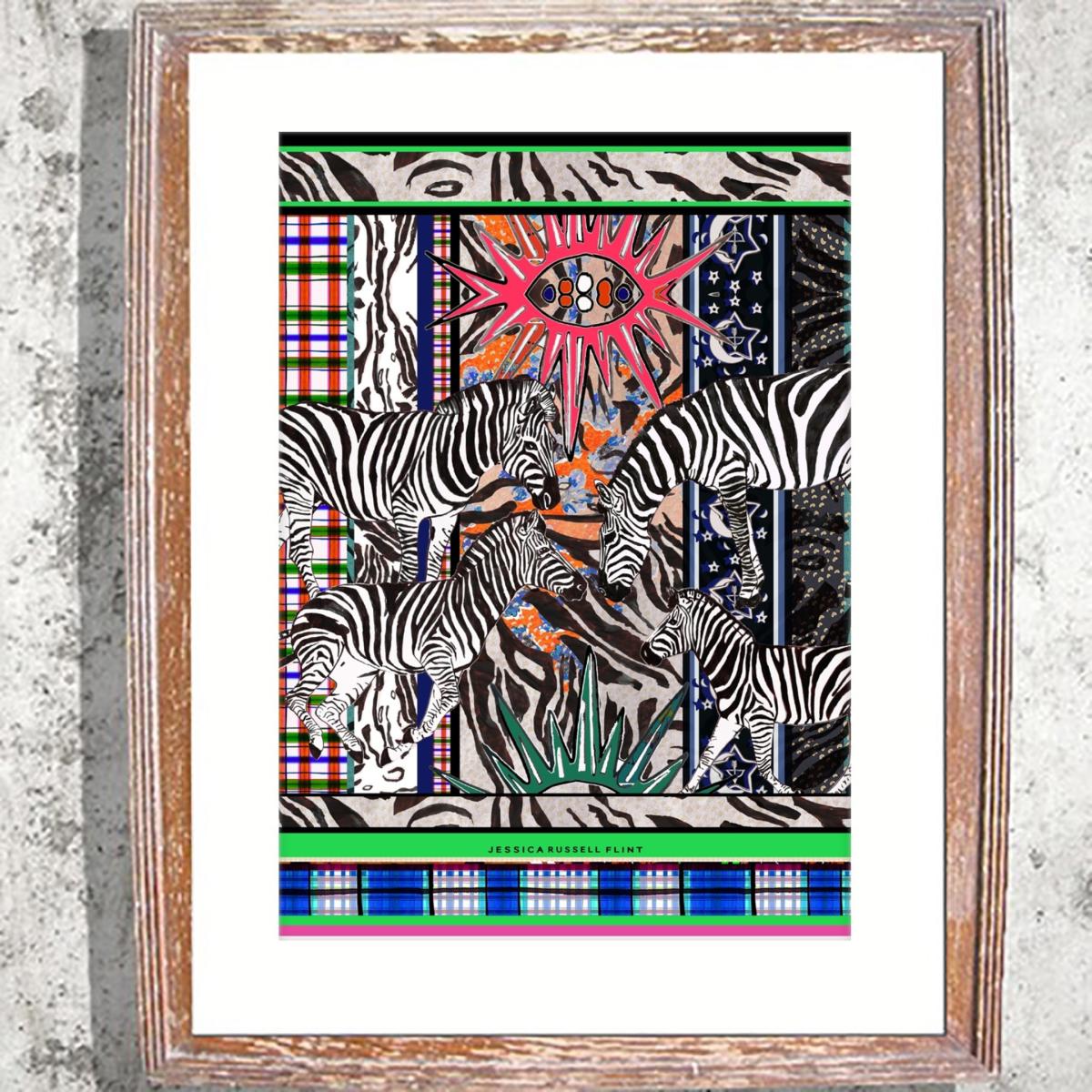 Signed Print - The Acid Zebra Jessica Russell Flint – image 2