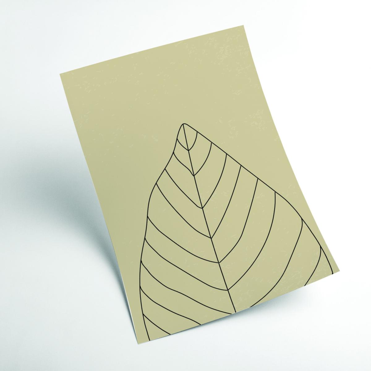 Black Minimal Leaves #1 Small Stanley Print House – image 2