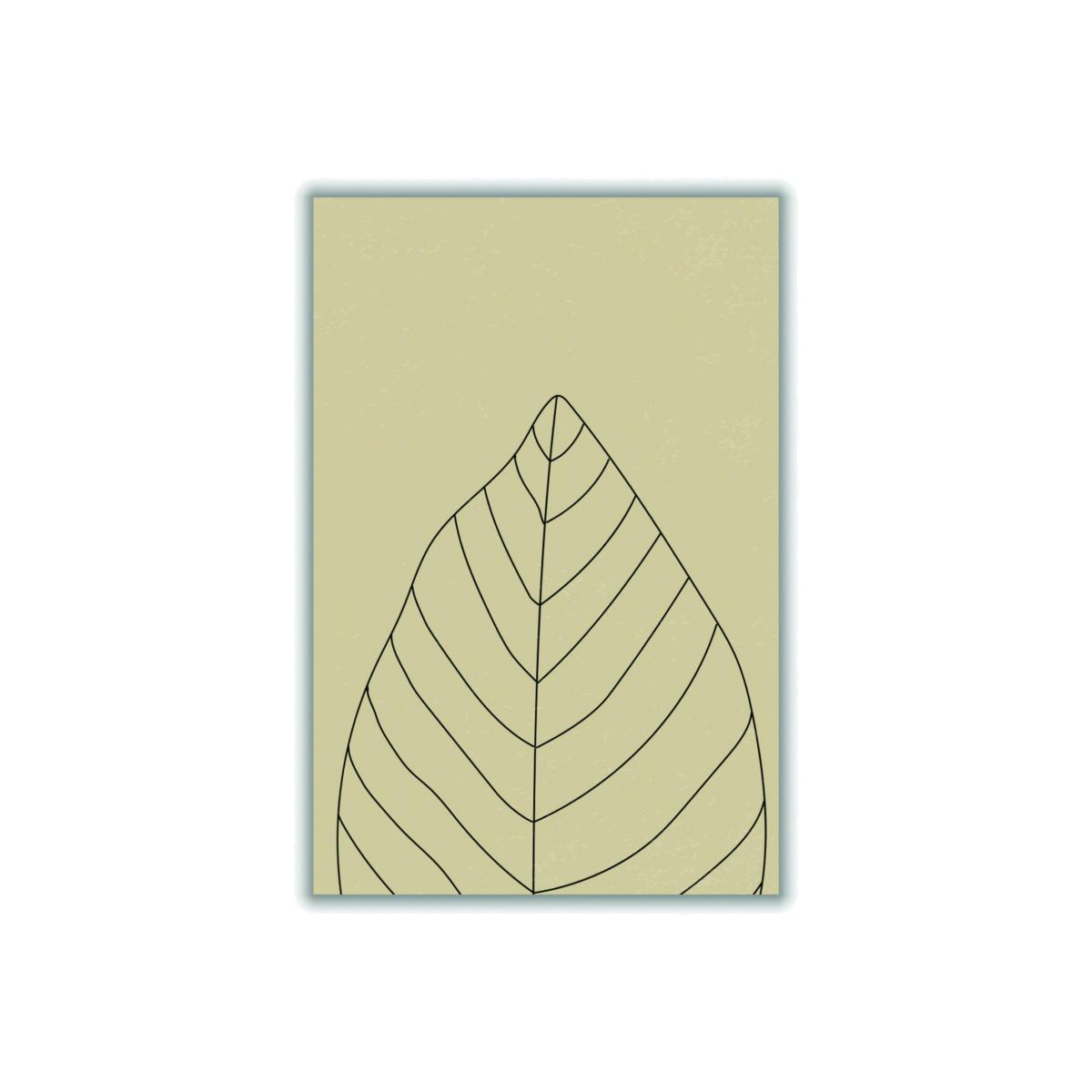 Black Minimal Leaves #1 Small Stanley Print House – image 1