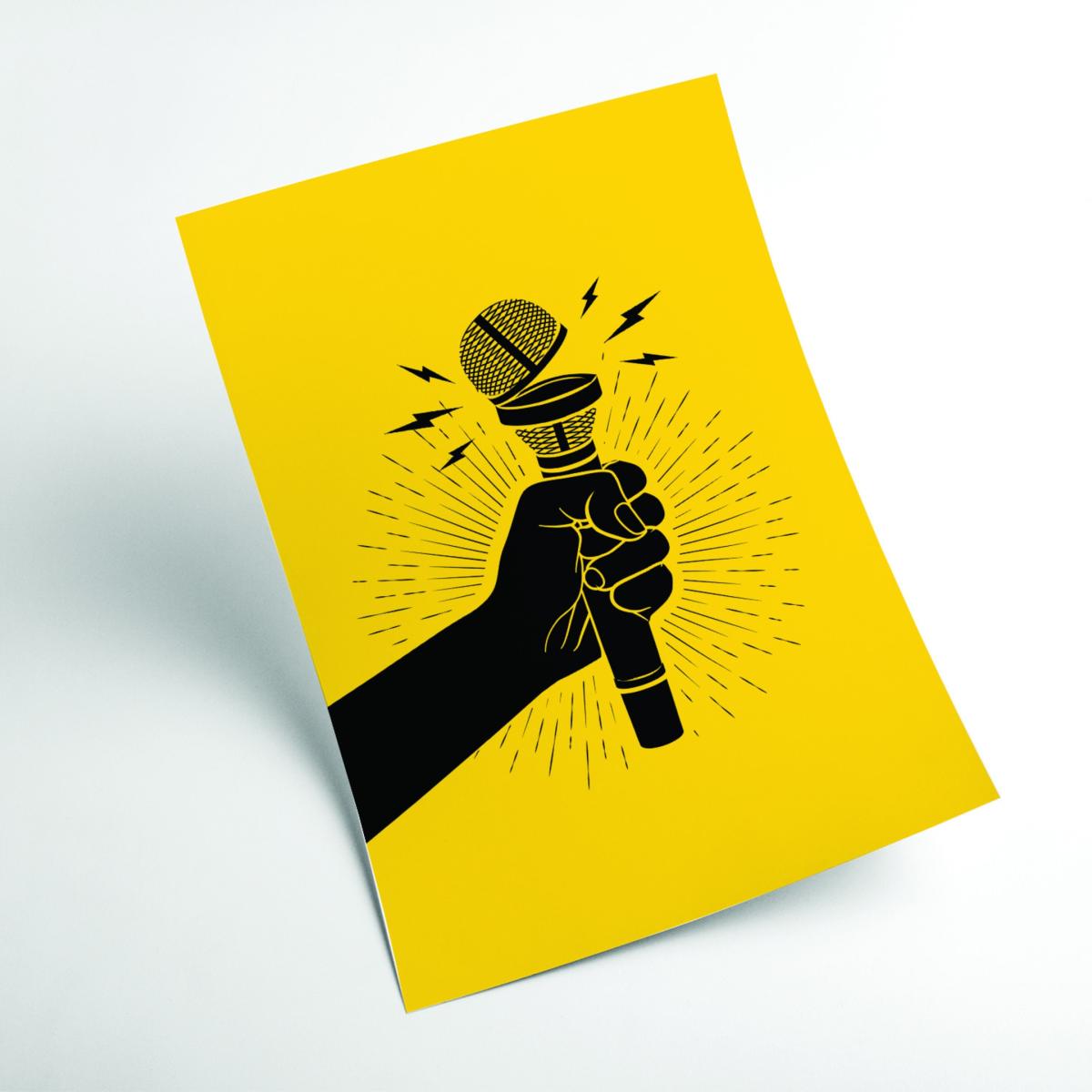 Yellow / Orange Speak Up! Small Stanley Print House – image 2