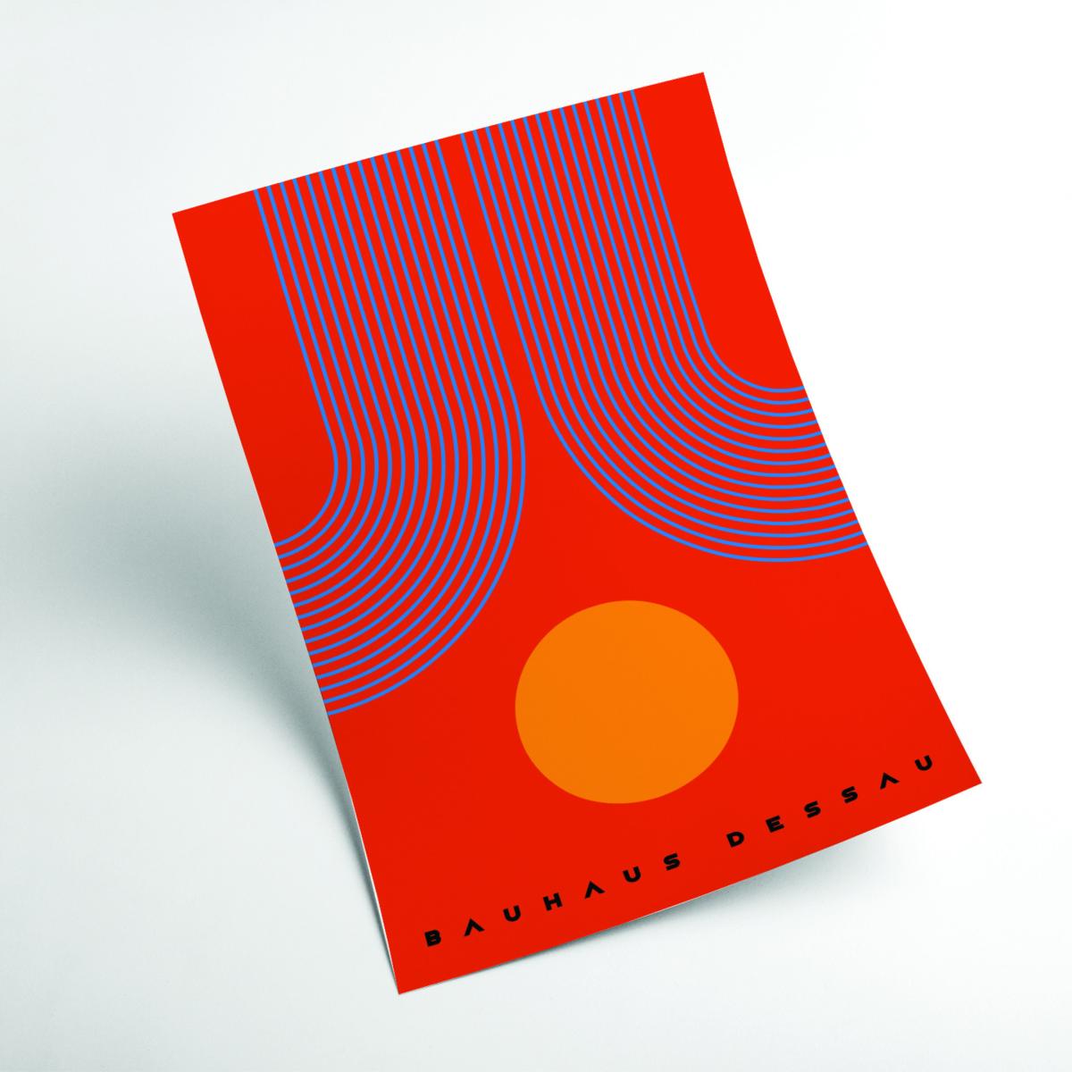 Red Bauhaus Design Iiiii Large Stanley Print House – image 2