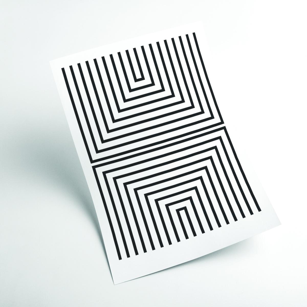 Black Pattern Series -3 A3 297 X 420Mm Stanley Print House – image 2