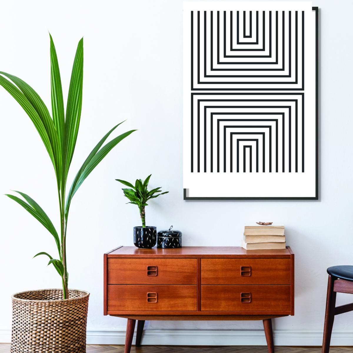 Black Pattern Series -3 A3 297 X 420Mm Stanley Print House – image 3