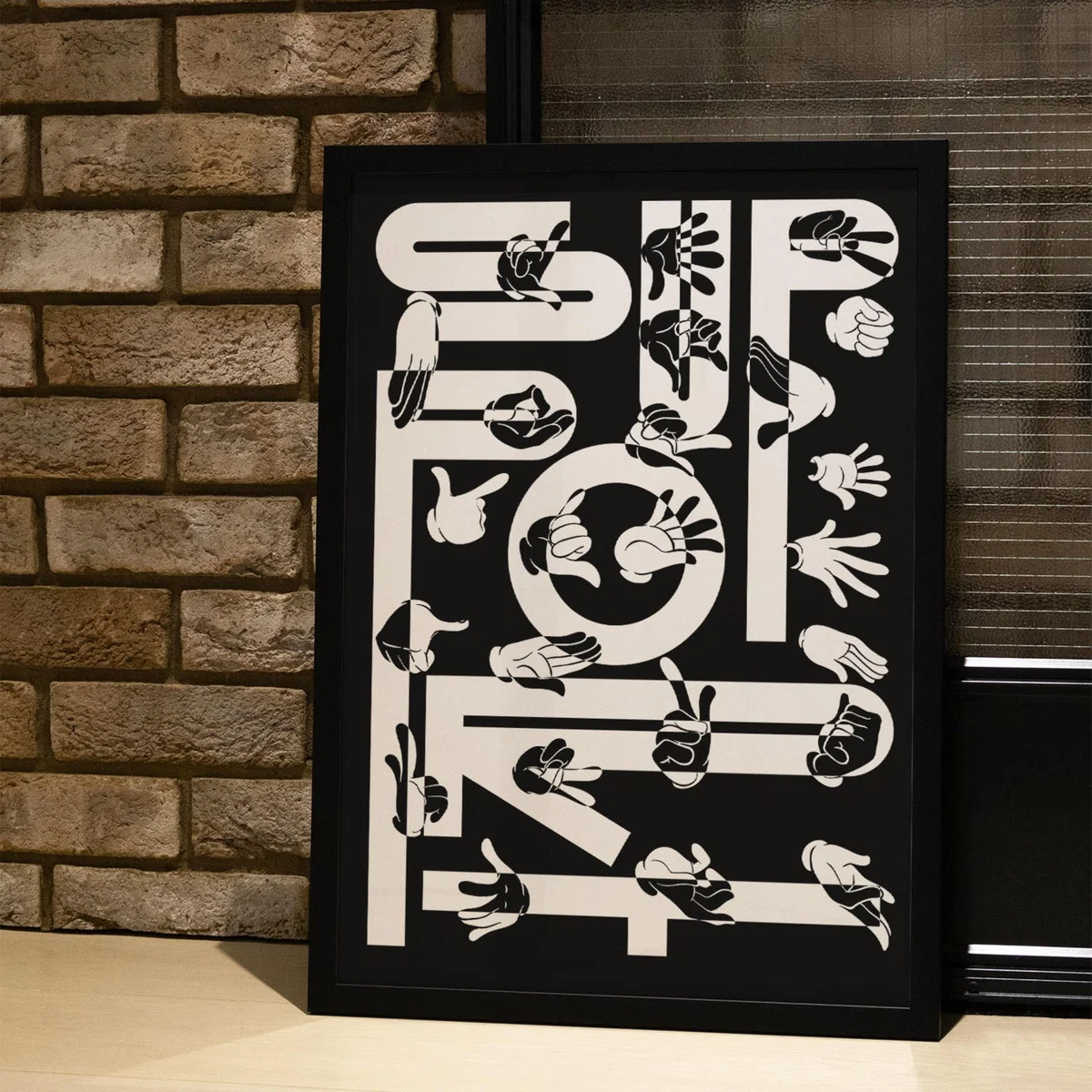 Black Support - Giclee Fine Art Print - Large | A2 | 420 X 594Mm | East Side Studio London – image 5
