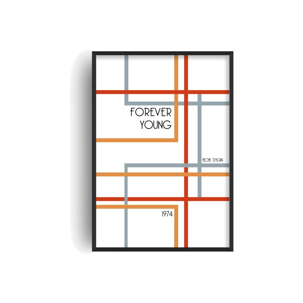 Forever Young Retro Giclée Art Print A2 420 X 594Mm Fanclub – image 1