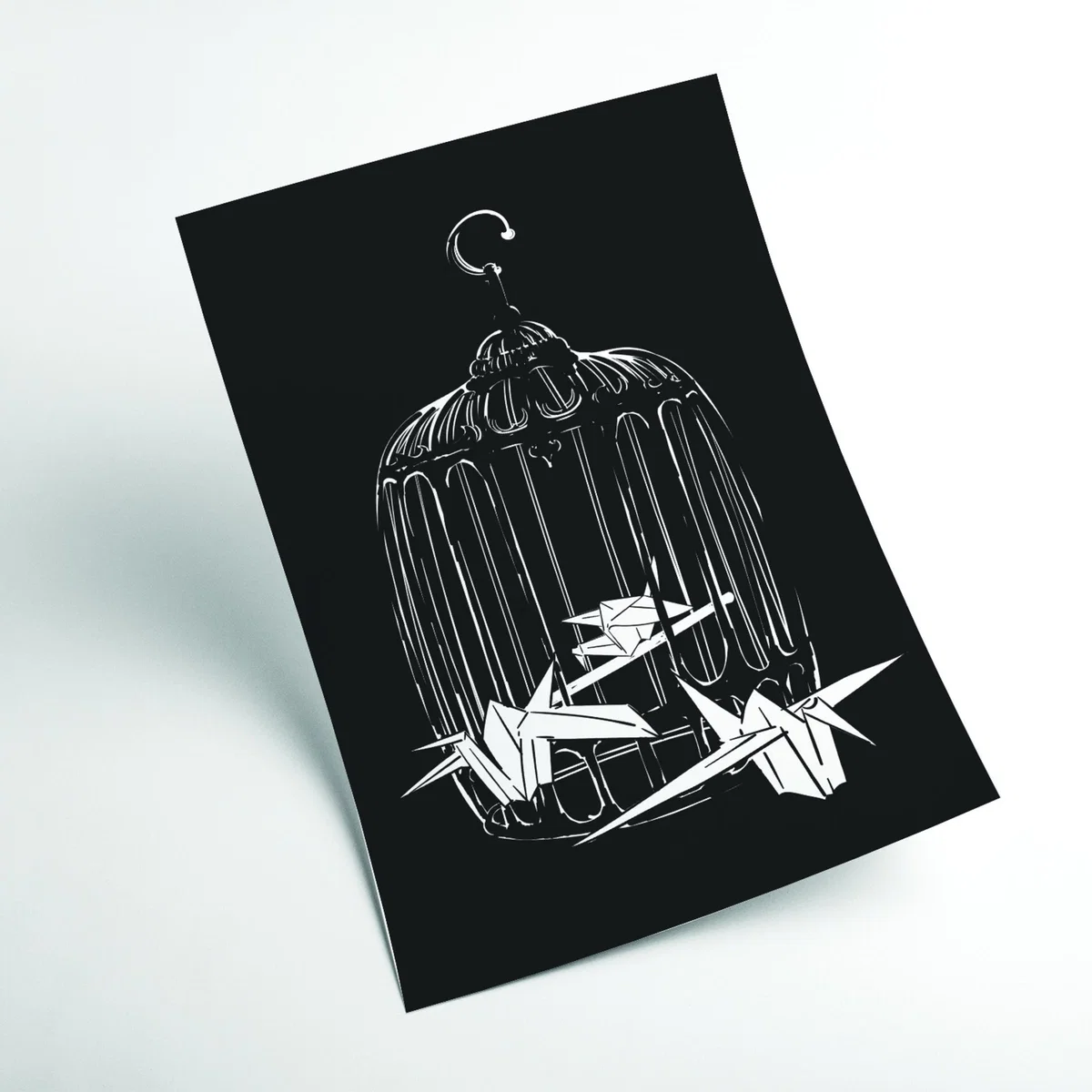 White Origami Birds Extra Small Stanley Print House – image 2