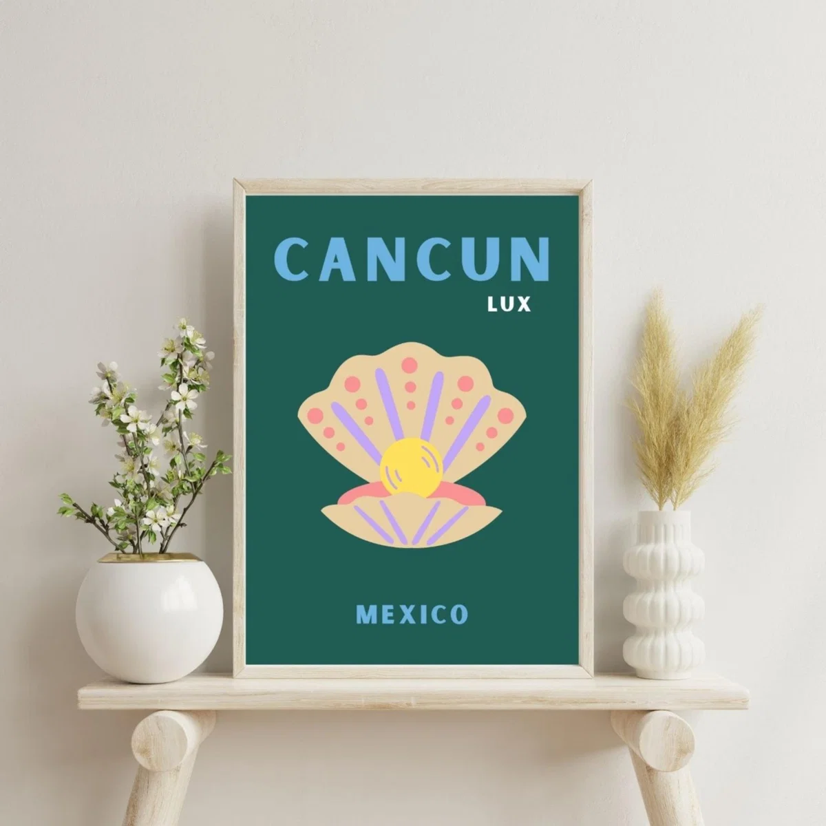 Green Cancun Luxe Pearl Poster | Artchi – image 2