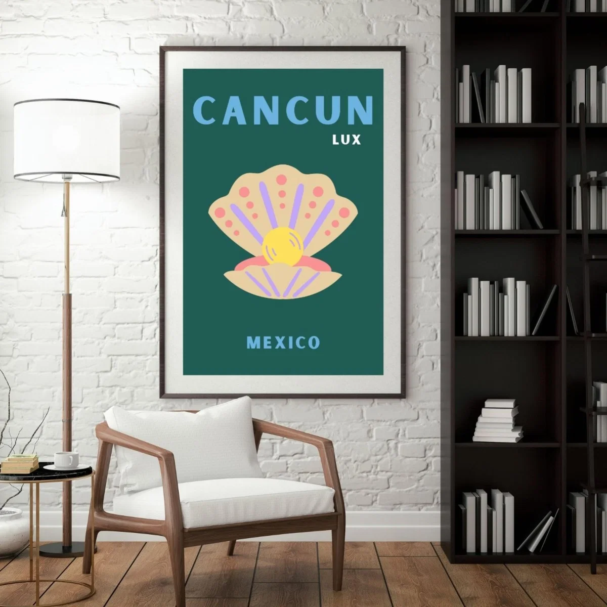 Green Cancun Luxe Pearl Poster | Artchi – image 3
