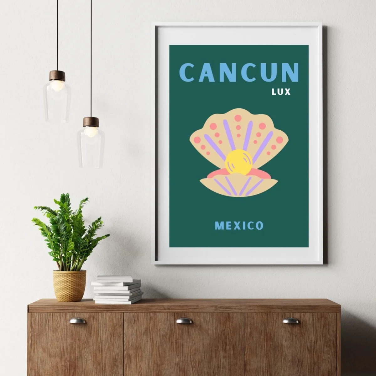 Green Cancun Luxe Pearl Poster | Artchi – image 4