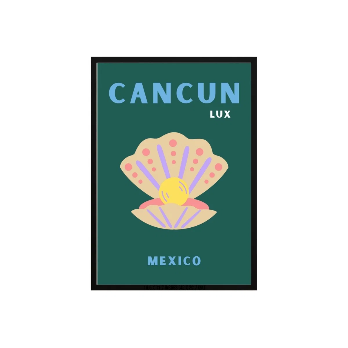 Green Cancun Luxe Pearl Poster | Artchi – image 1