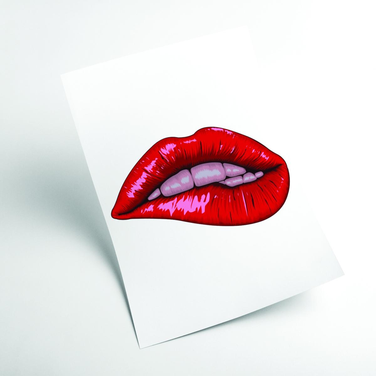 Red When She Bites Her Lip A2 420 X 594Mm Stanley Print House – image 2