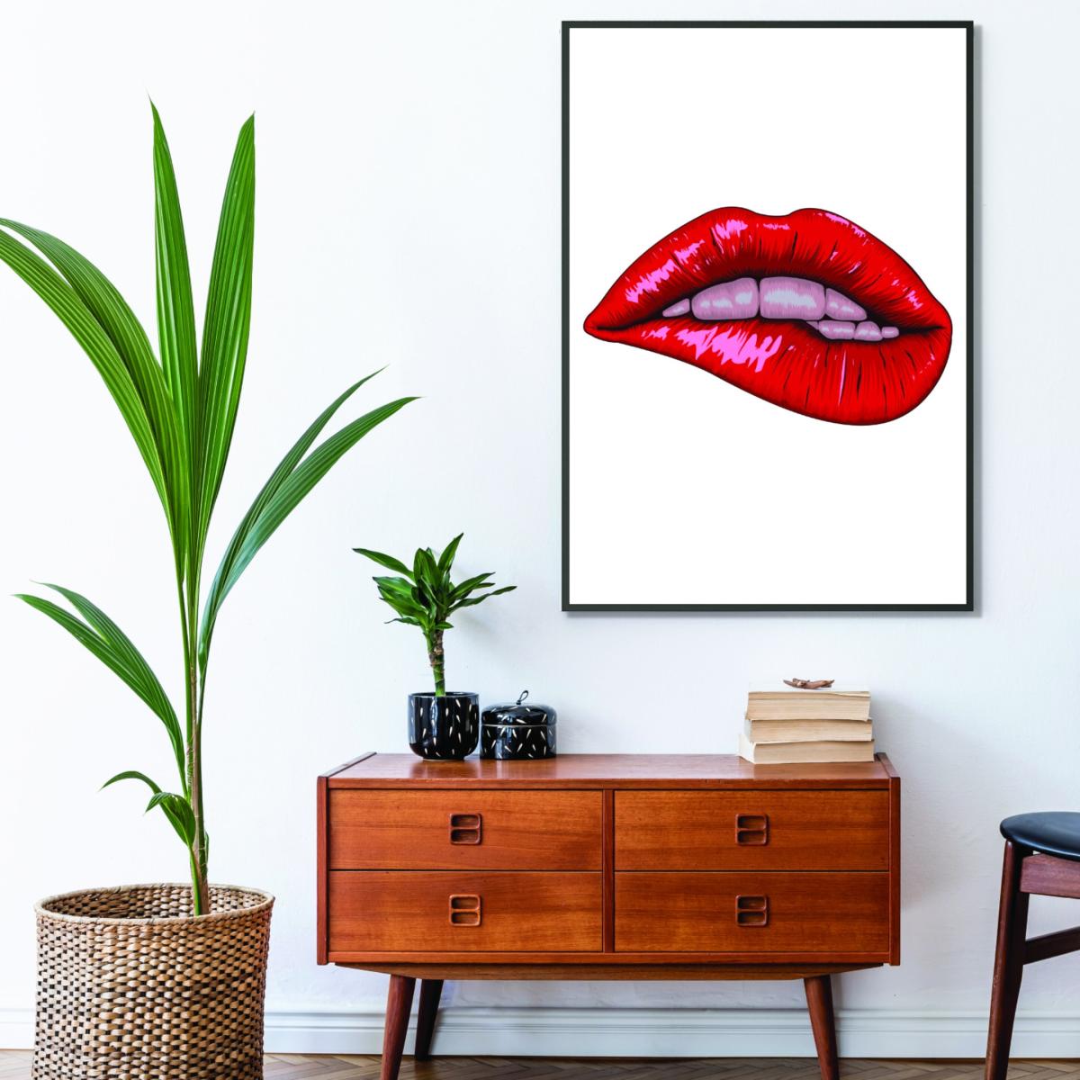 Red When She Bites Her Lip A2 420 X 594Mm Stanley Print House – image 3