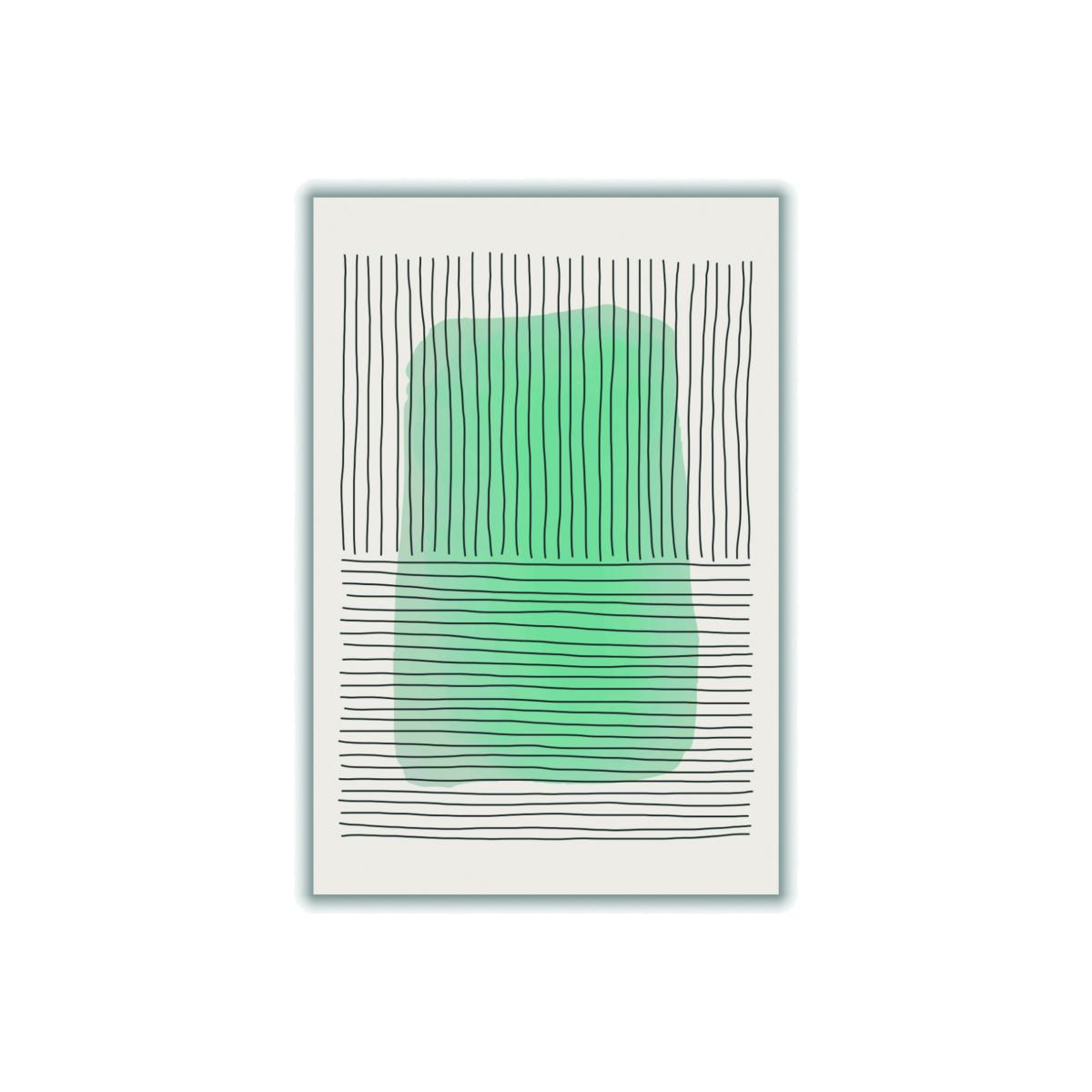 Green Minimalism #4 Large Stanley Print House – image 1