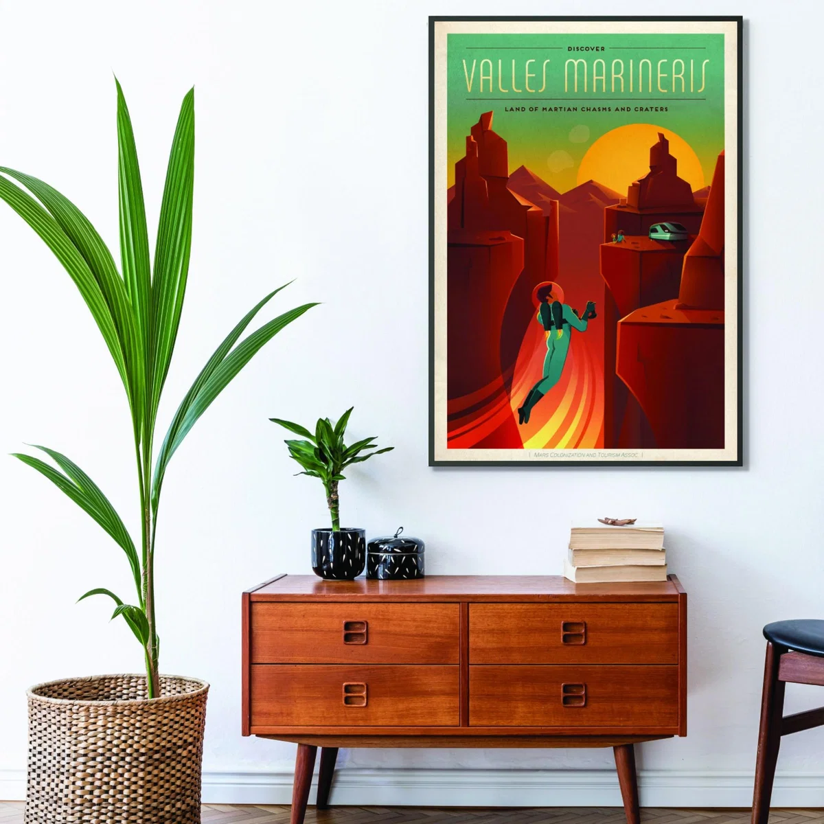 Yellow / Orange Spacex - Olympus Mons A4 210 X 297Mm Stanley Print House – image 3