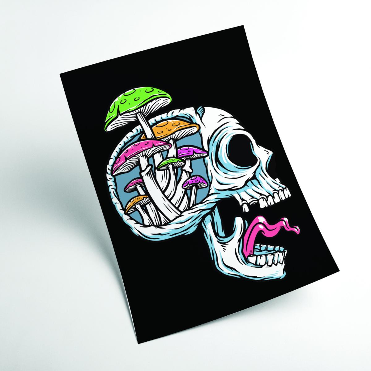Green Head Full Of Mushrooms A2 420 X 594Mm Stanley Print House – image 2