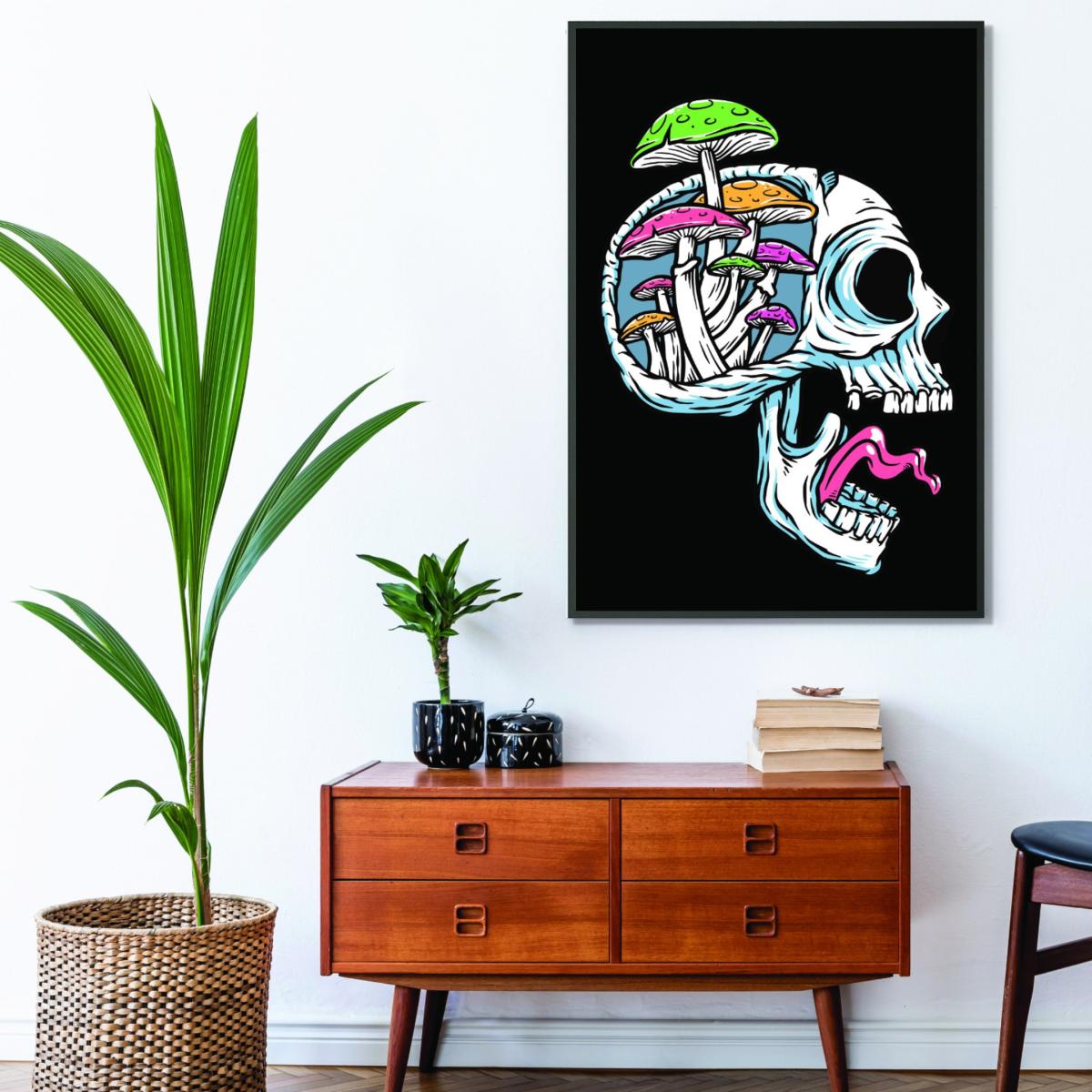 Green Head Full Of Mushrooms A2 420 X 594Mm Stanley Print House – image 3