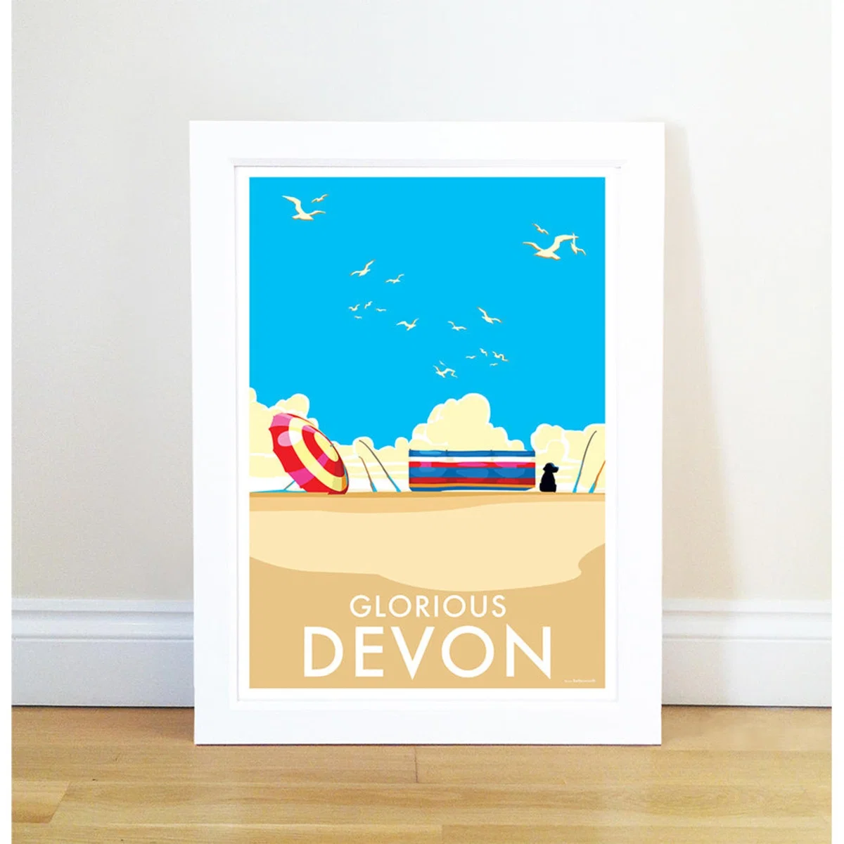 Glorious Devon Vintage Style Quote Print | A4 | 210 X 297Mm | Becky Bettesworth – image 2
